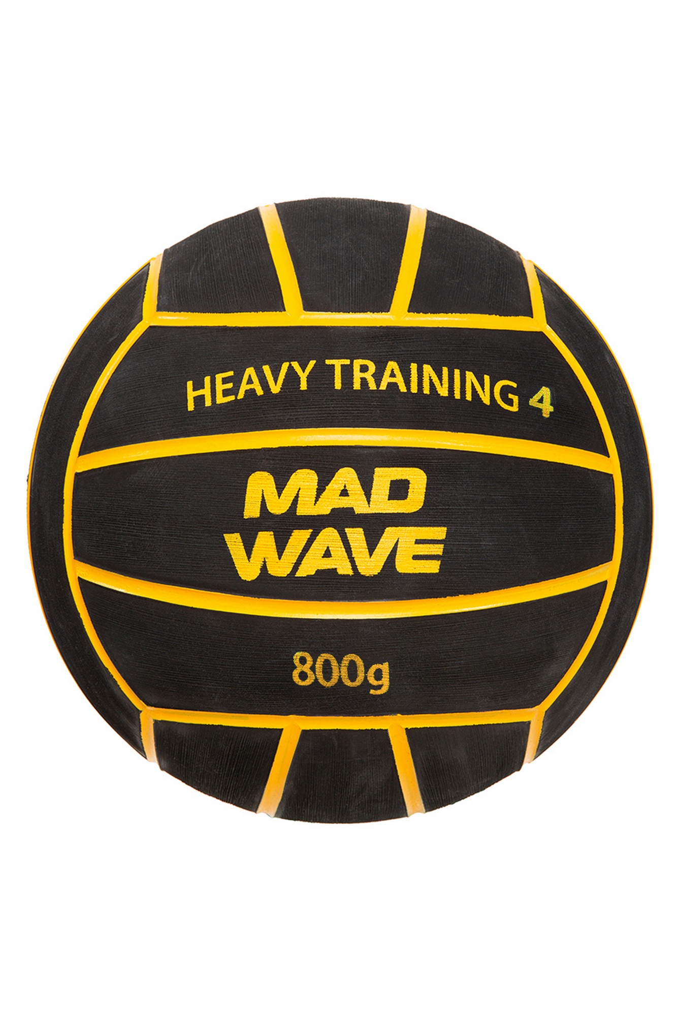 Мяч для водного поло Mad Wave WP Heavy Training #4 M2230 08 4 01W Черный
