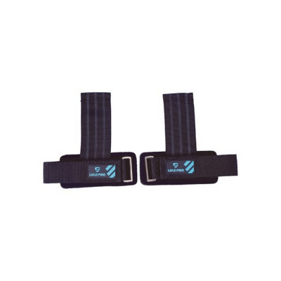 Накладки для хвата Live Pro Power Strap, пара LP8704 черный\синий | Premium Fitness