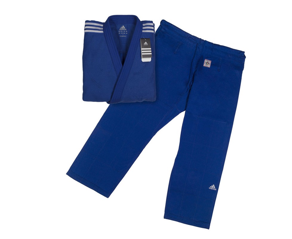 Кимоно для дзюдо Adidas Champion 2 IJF Slim Fit синее J-IJFSB