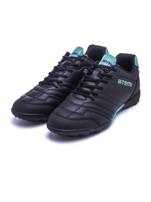 Бутсы футбольные Atemi TURF JUNIOR SBA-004 черный\ бирюзовый